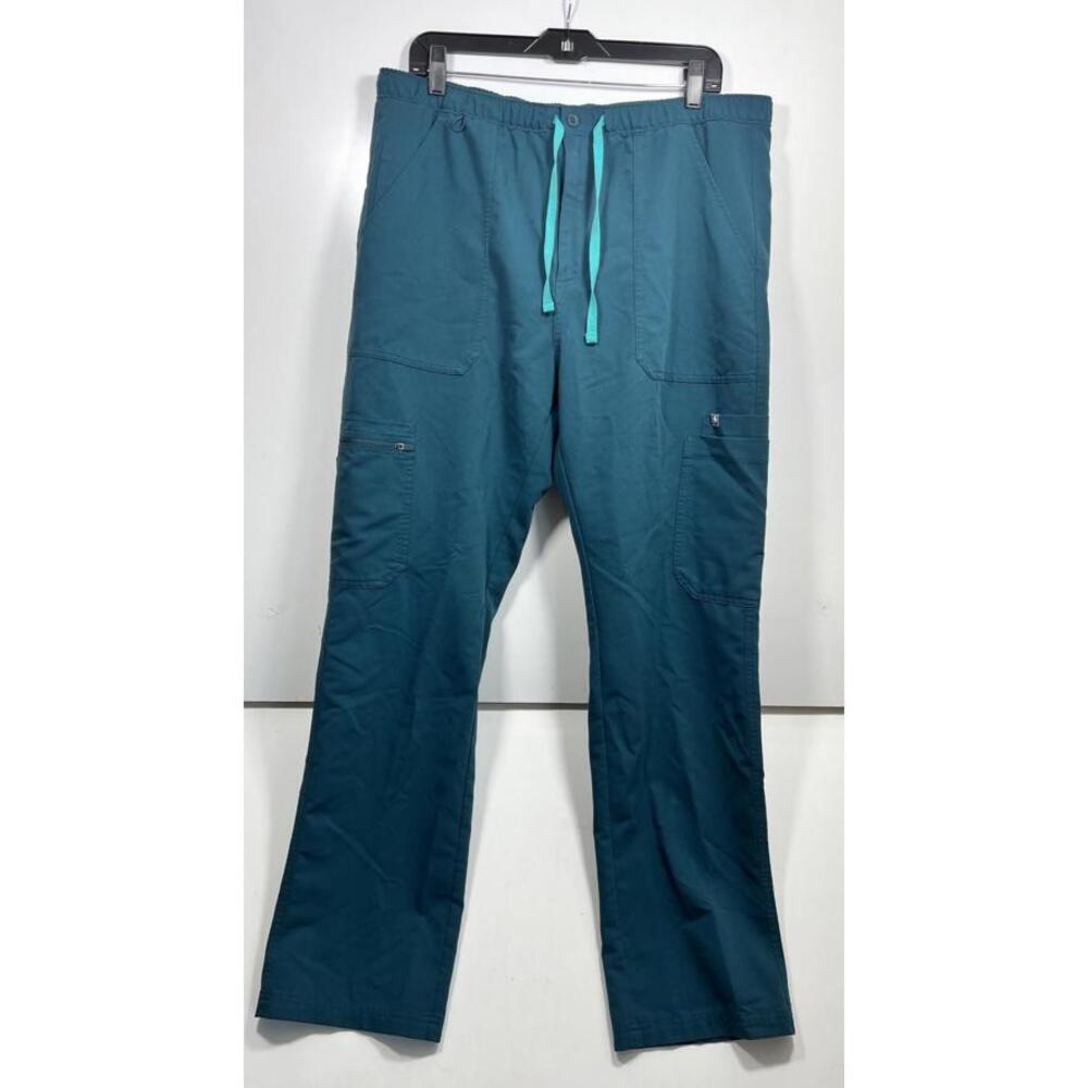Figs XL Technical Collection Cairo Cargo Scrubs Pant Teal TM3001